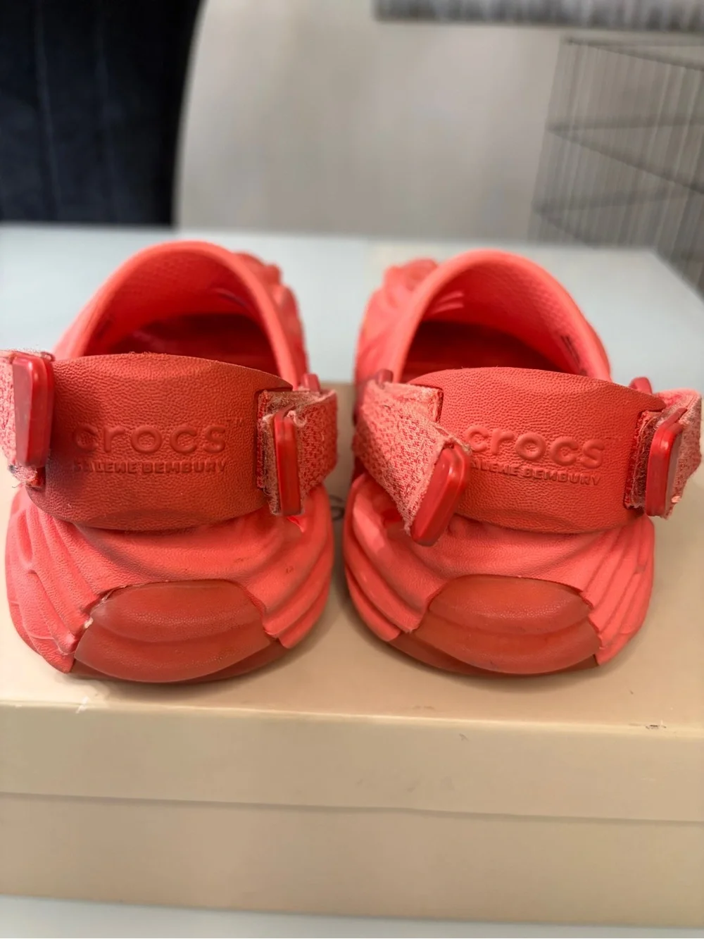 Crocs Kids' Red Sculpted Foam Clogs - Comfort & Ventilation C11